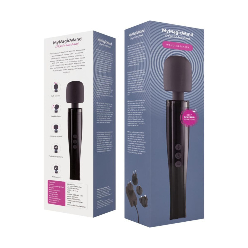 Вібромасажер MyMagicWand - Wand Massger Dynamite Grey - купити в Україні | Секс шоп SEX-SHOP.ua