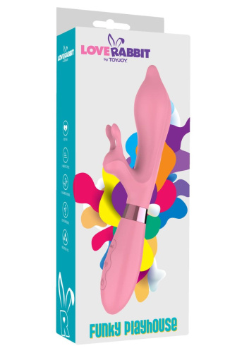 Toy Joy Funky Playhouse Vibrator - Вибратор-кролик, 19х3 см