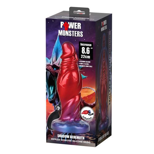 Надувной фантазийный фаллоимитатор Power Monsters Shadow Behemoth, 22 см