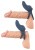 You2Toys Vibrating double двойное эрекционное виброкольцо для пениса и мошонки, 3.2 и 4.2 см You2Toys Vibrating double двойное эрекционное виброкольцо для пениса и мошонки, 3.2 и 4.2 см
