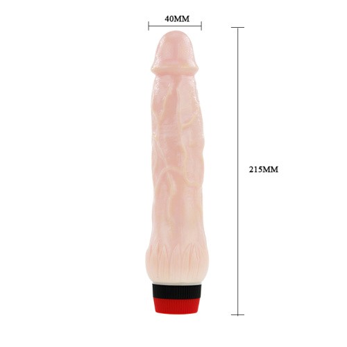 RockIn Dong Vibe Flesh - Реалистичный вибратор, 21,5 см (телесный)