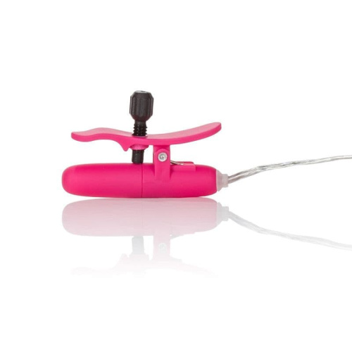 CalExotics Vibr Heated Nipple Teasers - Виброзажимы для сосков, (черный)