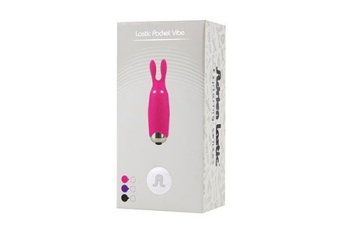 Adrien Lastic Pocket Vibe Rabbit Pink - вибропуля со стимулирующими ушками, 8.5х2.3 см (розовая)