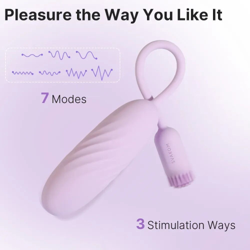 Віброяйце зі смарт управлінням Svakom Plume Pastel Lilac - купити в Україні | Секс шоп SEX-SHOP.ua