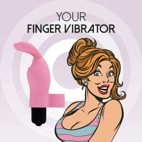 FeelzToys Magic Finger Vibrator - Вибратор на палец, 10х3 см (розовый)
