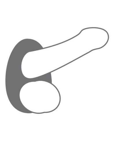 Dorcel Liquid-Soft Teardrop эрекционное кольцо для члена и мошонки, 7х2.3 см
