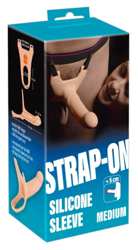 Страпон для мужчин You2Toys Strap-On Silicone Sleeve Medium