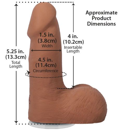 Фаллоимитатор Doc Johnson The Realistic Cock ULTRASKYN 5 Inch with Balls, 13,3 см