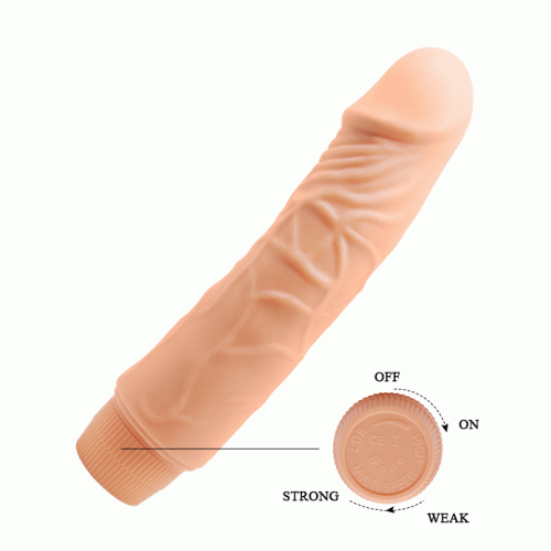 Baile Barbara Jeff Vibrator - Вібратор реалістичний, 19.5х4 см (тілесний) - купити в Києві, Україні