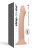 Strap-On-Me Dual Density Dildo, L - Насадка для страпона, 19х3.7 см., (телесная)
