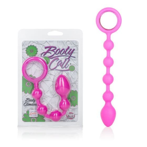 CalExotics Booty Call Booty Climaxer - анальная цепочка, 16х3,2 см (розовый)