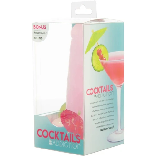 Фаллоимитатор на присоске Cocktails by Addiction – Purple Cosmo, 14 см