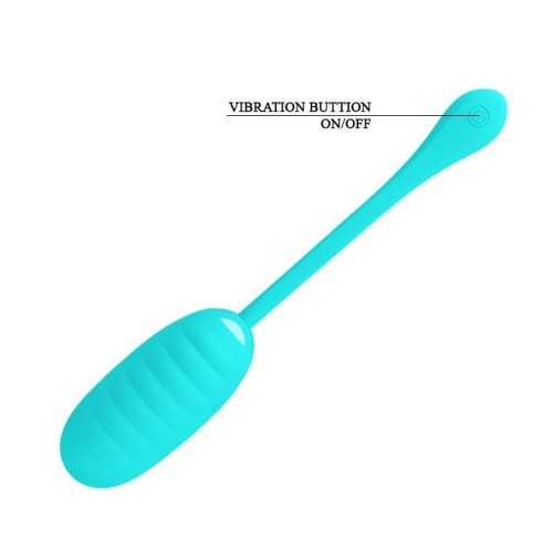 Pretty Love Kirk Vibrating Egg Mint - Виброяйцо, 8х3,5 см (бирюзовый)