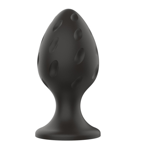 Boss Silicone Anal Plug L - Анальна пробка, 9х4,4 см (черный)
