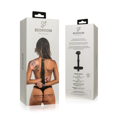 Bedroom Fantasies Seductive Straps Body Restraint Set - Фиксатор для рук и шеи, (черный)