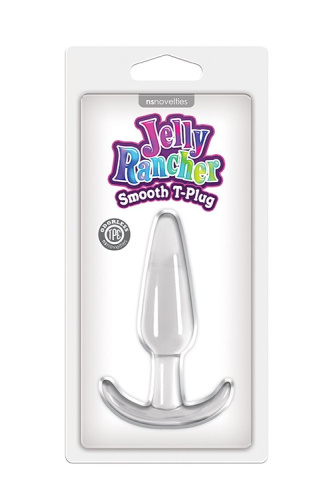 Ns Novelties Jelly Rancher T-Plug Smooth - Анальный стимулятор, 8х3 см (прозрачный)