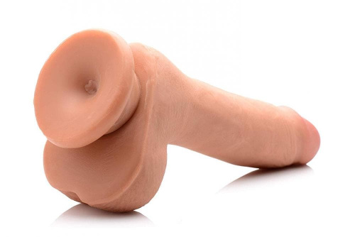 7 Inch Ultra Real Dual Layer Suction Cup Dildo - Medium Skin Tone фаллоимитатор 15х4.5 см. (коричневый)