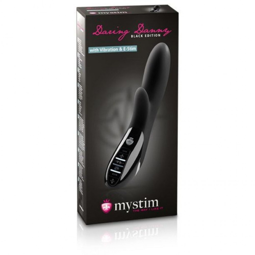 Mystim Daring Danny eStim - Вібратор-кролик з електростимуляцією, 27х3.5 (чорний) - купити в Києві, Україні