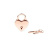 Замочек Liebe Seele Heart Shape Padlock Rose Gold (2 шт) Замочек Liebe Seele Heart Shape Padlock Rose Gold (2 шт)