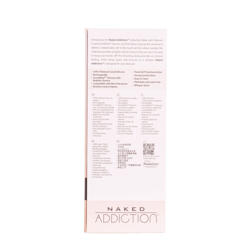 Фаллоимитатор с пульсацией Naked Addiction 8.5” Thruster, 21,6 см