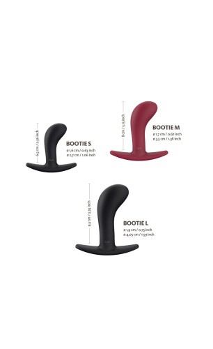 Fun Factory Bootie Large - анальная пробка унисекс, 9.5х4.1 см (бордовый)