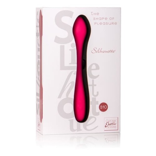 Интимный вибромассажер Silhouette S10, 16,5х3,25 см (красный)