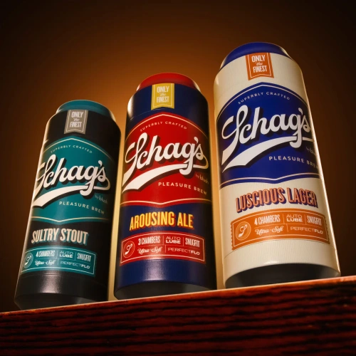 Schag’s by Blush Arousing Ale - самосмазывающийся мастурбатор в банке, 19,7 см