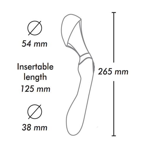 Shunga - Zoa Intimate Massager - Вибратор (чёрный)