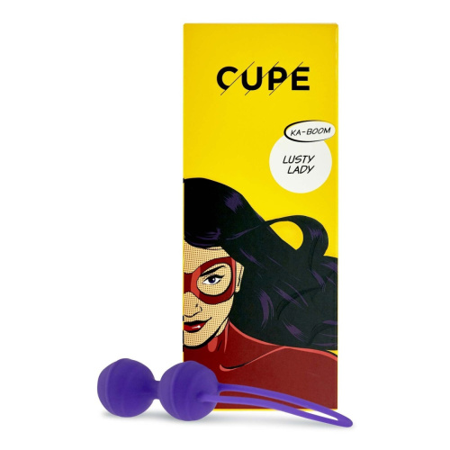 Cupe Lusty Lady - Вагинальные шарики, 7 см (фиолетовый)