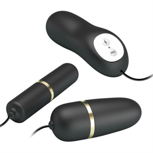 LyBaile - Pretty Love Electric Stimulation Double Vibro Bullet - Игрушки с вибрацией и электростимуляцией