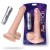 Toyfa Realstick Nude - Реалистичный вибратор с выносным пультом на проводе, 22х3.8 см