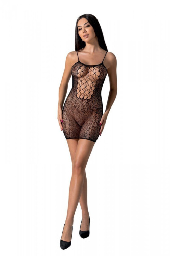 Ажурное мини-платье на тонких бретелях Passion BS096, One Size