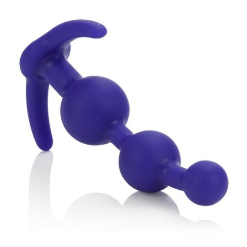 CalExotics Booty Call Booty Beads - анальная елочка, 12х3.25 см (пурпурный)