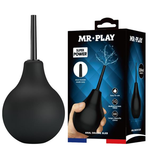 Анальний душ Mr.Play Anal Douche Blkc, 224 мл - купити в Києві, Україні