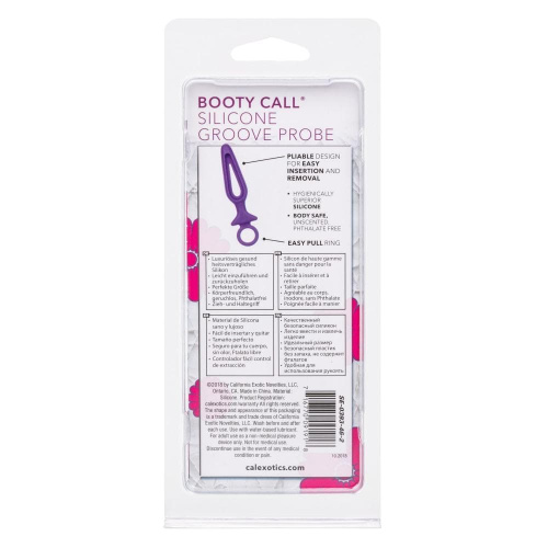 CalExotic Silicone Groove Probe - анальная пробка, 10,25х3,25 см (пурпурный)