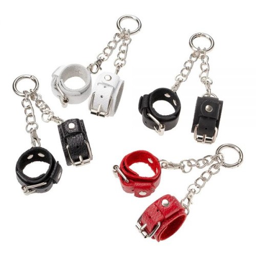 sLash Handcuffs - Брелок в виде наручников 16.7х2.5 см (чёрный)