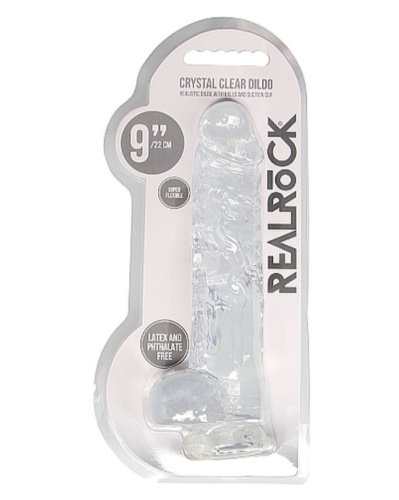 Реалистичный фаллоимитатор Realrock Dildo With Balls 9', 25 см