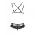 Obsessive 860-SET-3 set - Кружевной комплект: бюстгальтер и стринги, S/M (чёрный)