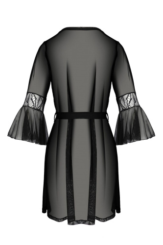 Пеньюар Passion LEAFA PEIGNOIR black, XXL/XXXL - купити в Україні | Секс шоп SEX-SHOP.ua