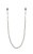 Feral Feelings - Chain Thin nipple clamps - Тонкие зажимы для сосков с цепочкой (серебристый) Feral Feelings - Chain Thin nipple clamps - Тонкие зажимы для сосков с цепочкой (серебристый)