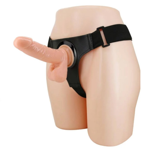 Страпон на ремне Pretty Love Harness Briefs Tom 7.4", 20 см