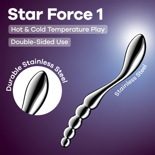Металевий дилдо Satisfyer Star Force 1 - купити в Україні | Секс шоп SEX-SHOP.ua
