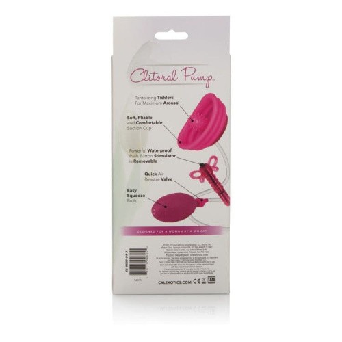 California Exotic Novelties Venus Butterfly Pump Pink - Вибропомпа для клитора, 4х2 см