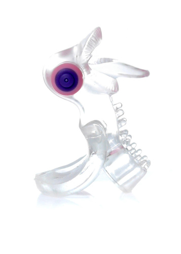 Эрекционное виброкольцо B-Series Tongue Vibro CockRing