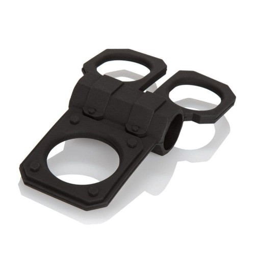CalExotics Lovers Gear Ball Spreader Enhancer - виброкольцо, 10.2х2.5 см (черный)