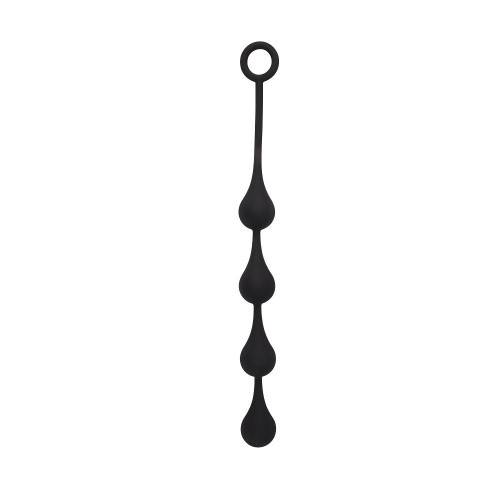Chisa Black Mont Anal Penetrator S - анальная цепочка, 30х3 см (черный)