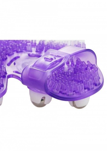 Simple & True Roller Balls Massager  - Перчатка для массажа, 14х11 см (фиолетовый)