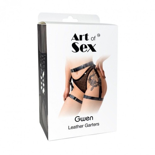 Art of Sex Gwen - Сексуальные гартеры, XS-2XL (чёрный)