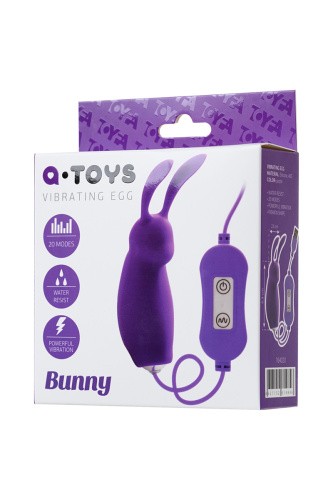 Toyfa A-Toys Bunny - Виброяйцо, 6,3 см (фиолетовый)