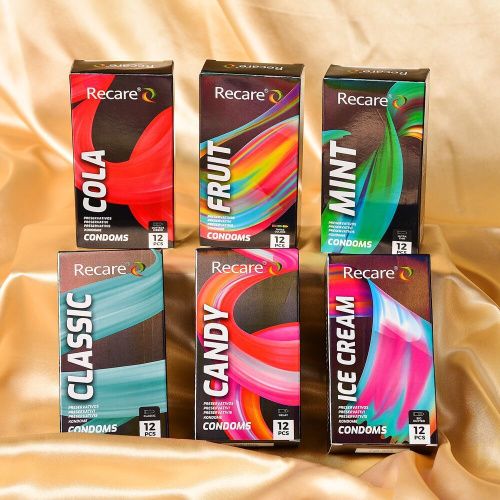 Holographic Recare Delay Candy Condoms 12 шт, пролонгирующий эффект